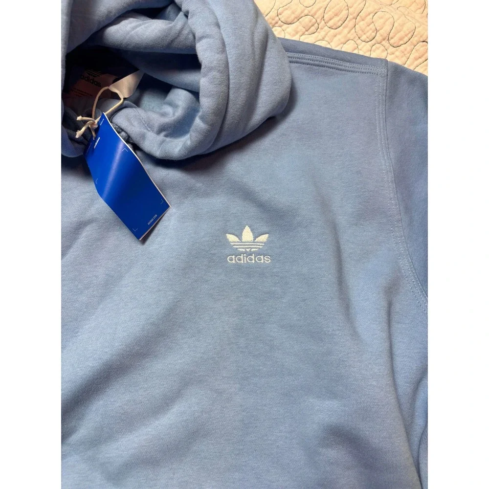 Adidas Originals Adicolor Essentials Trefoil Hoodie Sky Blue Mens XL
